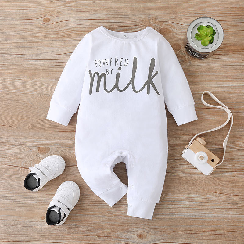 Baby 'Powered by Milk' One-piece Romper