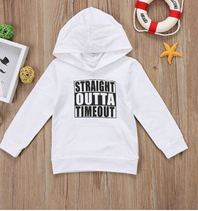 Children's 'Straight out of Timeout" Graphic Hoodie