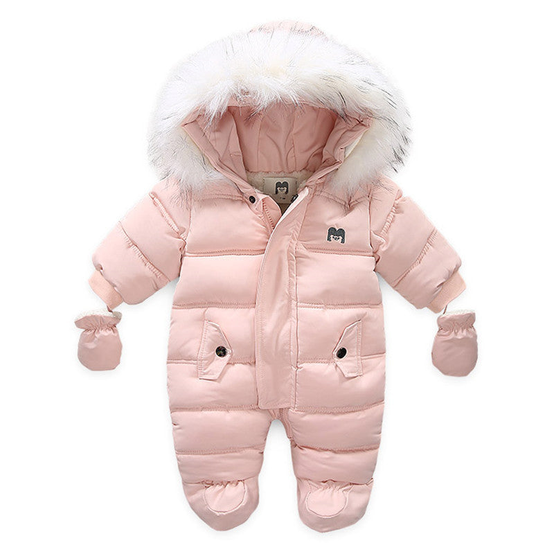 Baby Girl or Boy Jumpsuit Jacket with Gloves
