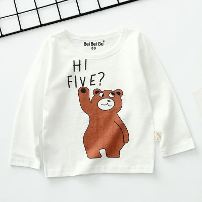Long Sleeve 'Hi Five' T-Shirt for Kids