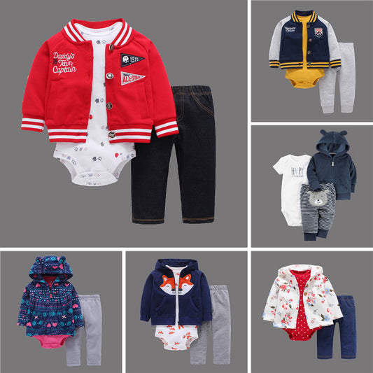 Assorted Three-Piece Sets for Children in Various Styles